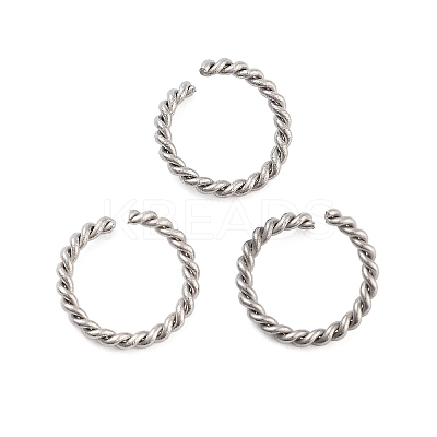 Tarnish Resistant 304 Stainless Steel Open Jump Rings STAS-F191-11P-C-1