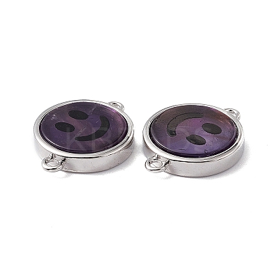 Natural & Synthetic Mixed Stone Connector Charms G-G977-07P-1