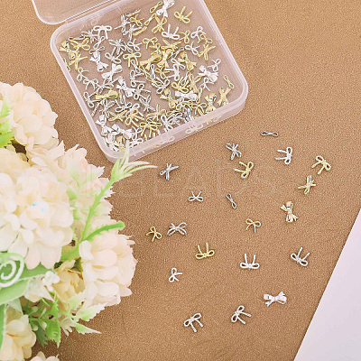 120Pcs 12 Styles Alloy Cabochons MRMJ-CA0001-51-1