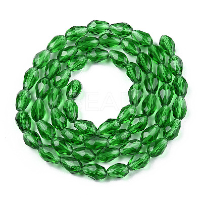 Glass Beads Strands LS-GLAA-R024-11x8mm-6-1