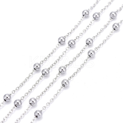 Tarnish Resistant 304 Stainless Steel Cable Chains CHS-F013-04P-1