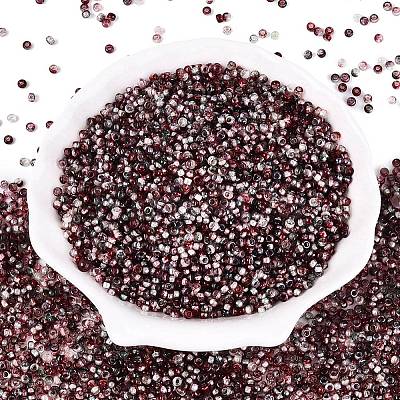 Picasso Glass Seed Beads SEED-Q041-02N-1