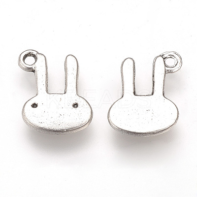 Tibetan Style Alloy Bunny Charms LS-TIBEP-T002-18AS-RS-1