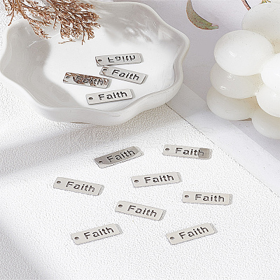 12Pcs Non-Tarnish 304 Stainless Steel Pendants STAS-LP0003-08P-02-1