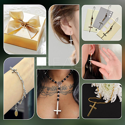 100Pcs 10 Styles Brass Pendants KK-PH0012-23A-1