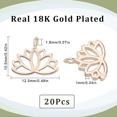 Brass Charms KK-SC0003-65-1