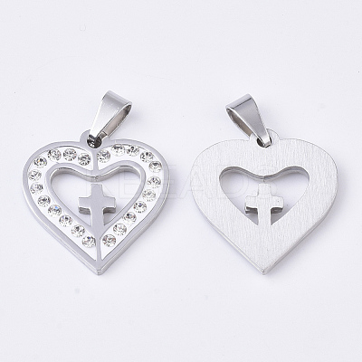 201 Stainless Steel Pendants X-STAS-N089-21P-1