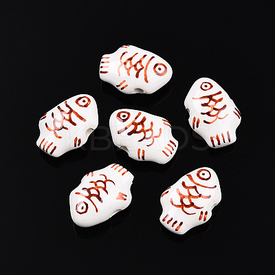 Handmade Porcelain Beads PORC-N009-07D-1