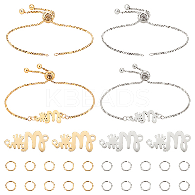 DIY Word Mom Link Slider Bracelet Making Kit DIY-UN0003-70-1