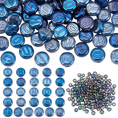 104Pcs 26 Styles Electroplated Glass Beads GLAA-PH0003-97A-1