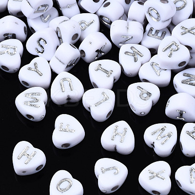 Opaque White Acrylic Beads MACR-Q242-006-1