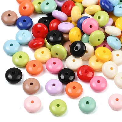 Opaque Acrylic Beads OACR-B036-04-1