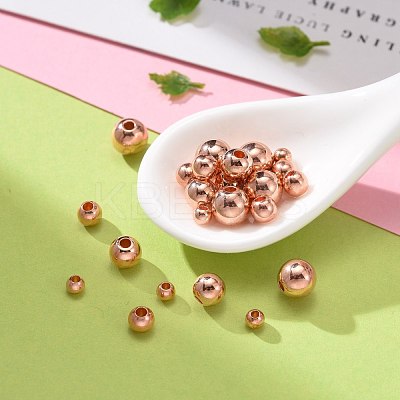 200Pcs 4 Size Brass Spacer Beads KK-LS0001-13RG-1