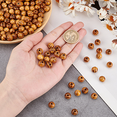 200Pcs Wood Beads WOOD-OC0003-68B-LF-1