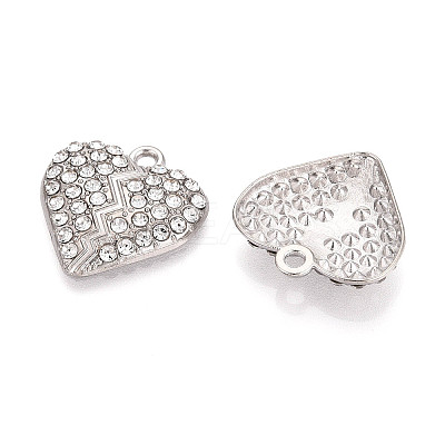 Alloy Rhinestone Pendants FIND-N008-11P-1