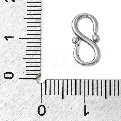 304 Stainless Steel S-Hook Clasps STAS-Z179-05P-1