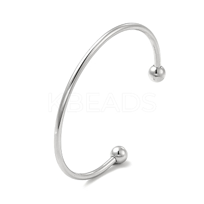 Tarnish Resistant Classic 201 Stainless Steel Cuff Bangles for Women BJEW-P289-01P-1