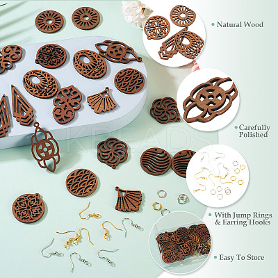 DIY Earring Making Kits DIY-TA0013-42-1