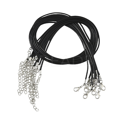 Waxed Cotton Cord Necklace Making MAK-YW0001-25A-1