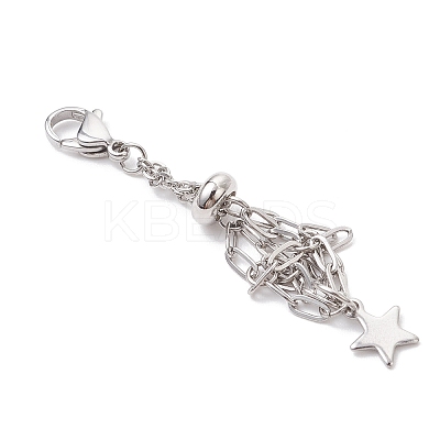 3Pcs 304 Stainless Steel Macrame Pouch Empty Stone Holder Pendant Decorations HJEW-JM04380-02-1