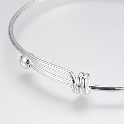 Adjustable Brass Bangles BJEW-P148-03-1
