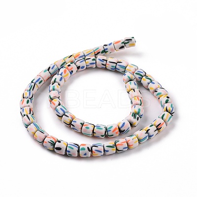 Handmade Polyester Clay Beads Strand X-CLAY-P001-01A-1