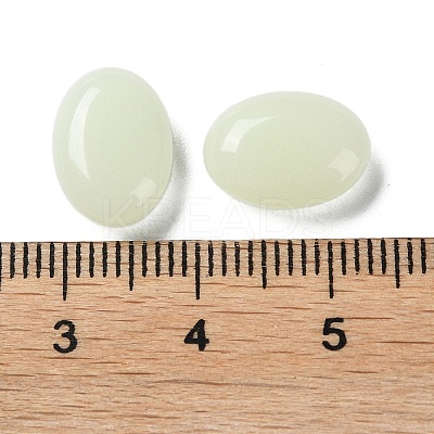 Synthetic Luminous Stone Flat Oval Palm Stone G-B063-02A-1