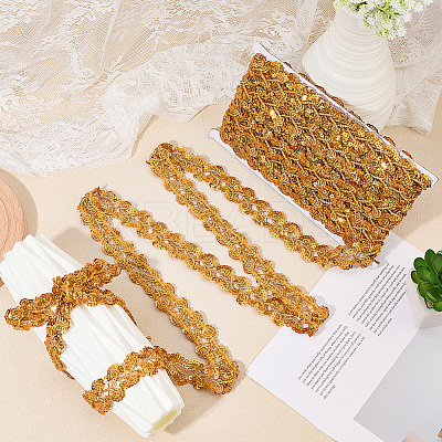 Metallic Braided Lace Trim OCOR-WH20020-23B-1
