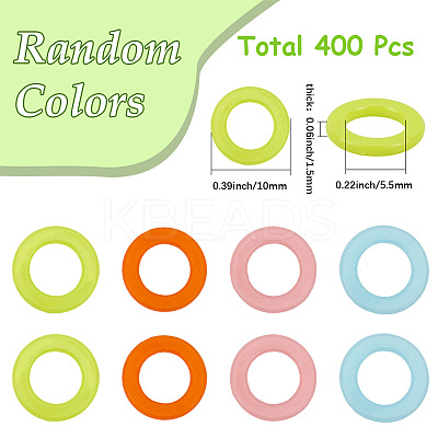 4 Sets Plastic Flat Round Knitting Aid DIY-SC0030-18-1