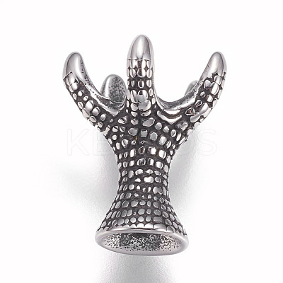 304 Stainless Steel Bead Caps STAS-O101-27AS-1