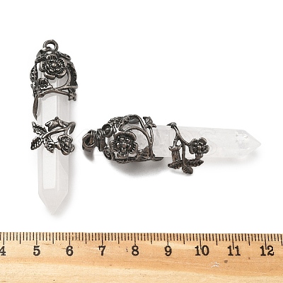 Natural & Synthetic Gemstone Big Pointed Pendants G-A172-16-AS-1