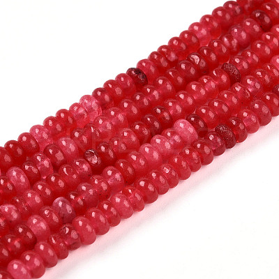 Dyed Natural White Jade Beads Strands X-G-T139-57A-09-1