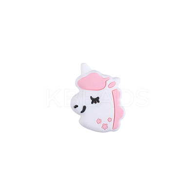 Cartoon Unicorn Silicone Beads FIND-SZC0014-025-1
