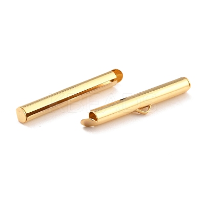 304 Stainless Steel Slide On End Clasp Tubes STAS-C044-08D-G-1