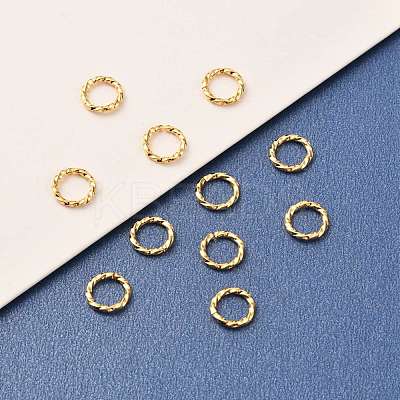Brass Open Jump Rings KK-F824-110B-G-1
