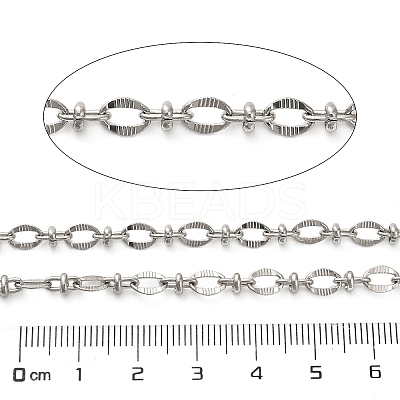 304 Stainless Steel Oval Link Chains CHS-A016-27P-A-1