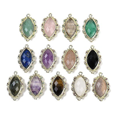 Natural Gemstone Faceted Horse Eye Links G-B126-02G-1