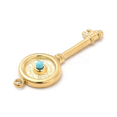 Synthetic Turquoise Pendants STAS-E177-14G-1