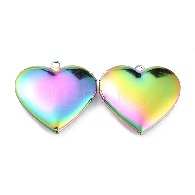 304 Stainless Steel Locket Pendants STAS-O147-01A-1
