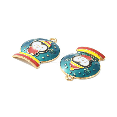 Christmas Alloy Enamel Pendants ENAM-D047-07G-01-1