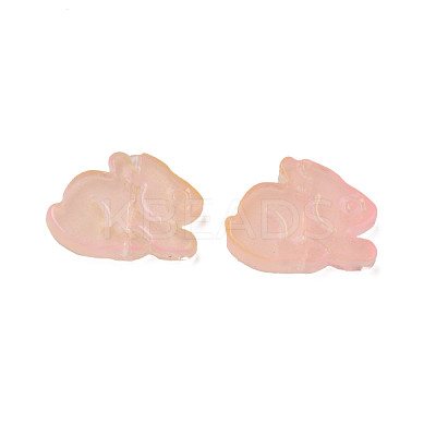Two Tone Transparent Spray Painted Glass Beads GLAA-Q092-03-C08-1