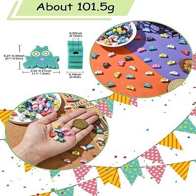 200Pcs Handmade Polymer Clay Beads CLAY-CJ0001-91-1