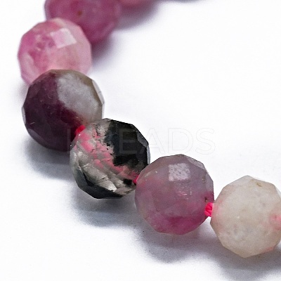 Natural Plum Blossom Tourmaline Beads Strands G-G927-22A-1
