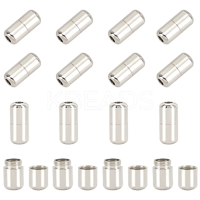 Brass Capsule Lace Lock Buckles KK-PH0001-29P-WH-1