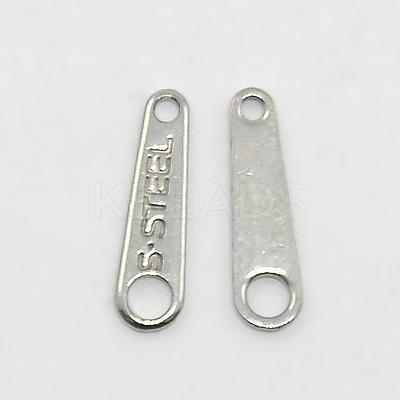 Tarnish Resistant 304 Stainless Steel Chain Tabs X-STAS-Q085-1