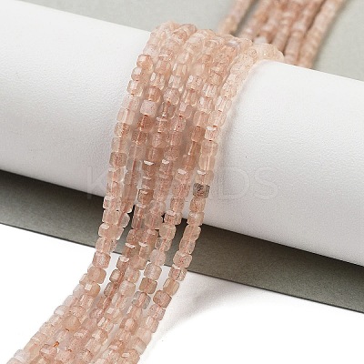 Natural Sunstone Beads Strands G-H042-B01-01-1