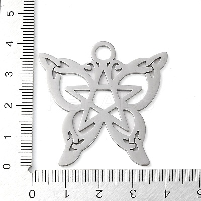Non-Tarnish 304 Stainless Steel Pendants STAS-R116-09P-1