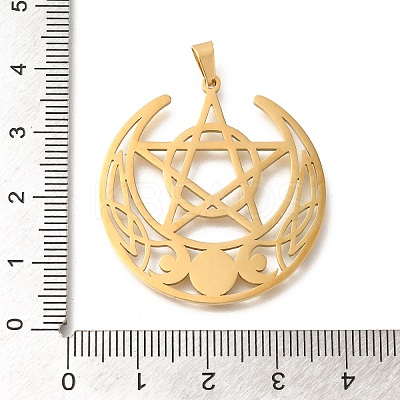 304 Stainless Steel Pendants STAS-S144-05G-C-1