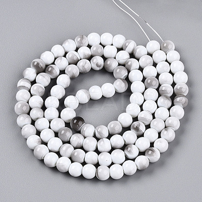 Baking Paint Glass Beads Strands DGLA-N013-8mm-01-1