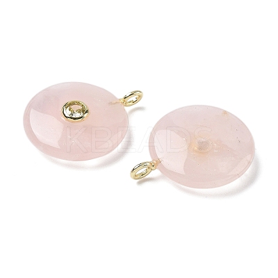 Natural Rose Quartz Pendants G-I391-02G-02-1